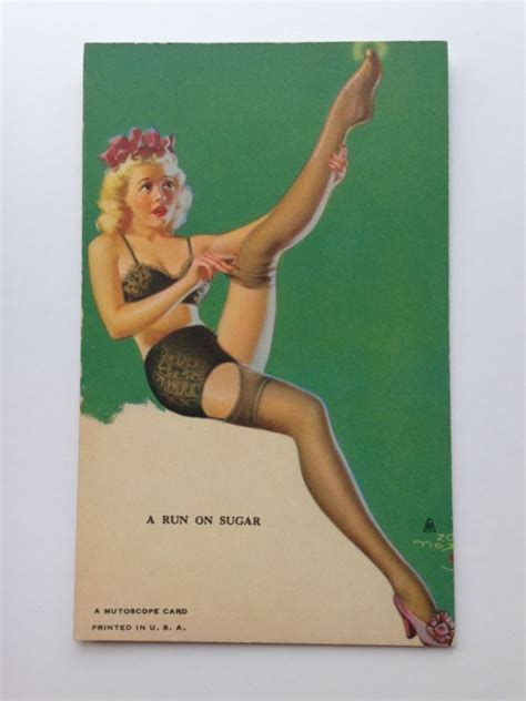 Vintage Pinup Girl Picture Mutoscope Card By Zoe Mozert Long Sexy Legs Ebay