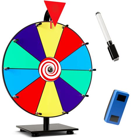 buy 12 inch heavy duty spinning prize wheel 10 slots color op roulette spinner of fortune spin