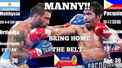 Boxing legend manny pacquiao suffered a shocking defeat last year. MANNY PACQUIAO VS LUCAS MATTHYSSE (2018) - YouTube