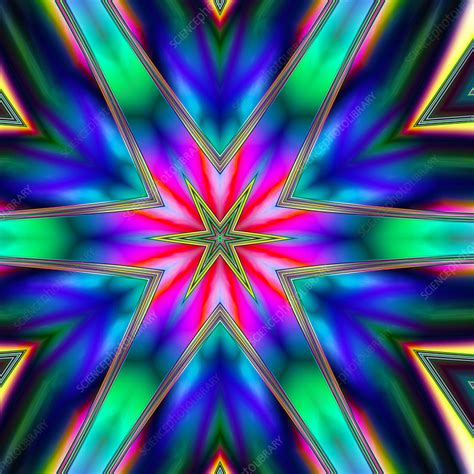 Psychedelic patterns, artwork - Stock Image - F009/5199 - Science Photo