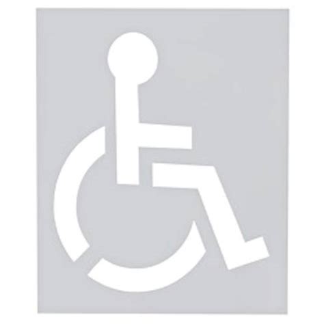 Handicap Symbol Stencil Stencils 985137 Safetyer