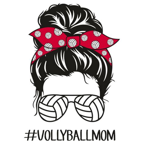 Volley Ball Mom Svg Volley Ball Mom Life Vector File Volley Ball