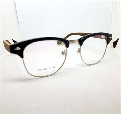 ประมูลสินค้ามือสอง Vintage Style Clubmaster Frame Glasses Unisex Acetate Design In Italy