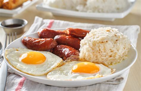 Longsilog Traditional Breakfast From Philippines Southeast Asia