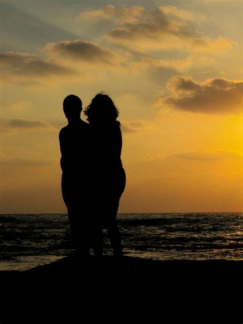 Sunset Couple Silhouette Free Photo On Pixabay