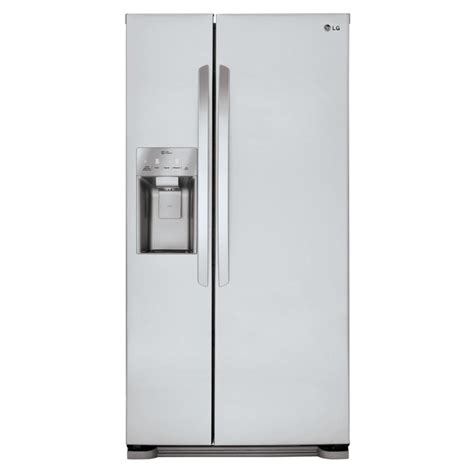 Lg 221 Cu Ft Side By Side Refrigerator With Ice Maker Stainless Steel