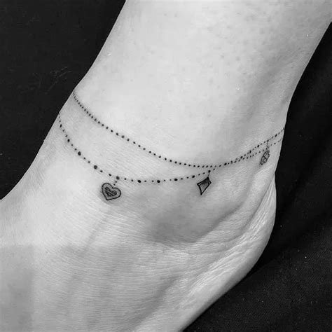 Ankle Bracelet Tattoos To Make Your Legs Look Graceful Ankle