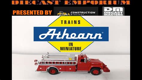 Athearn Ford F 850 Pumper Unboxing And Review My Athearn Fire Apparatus