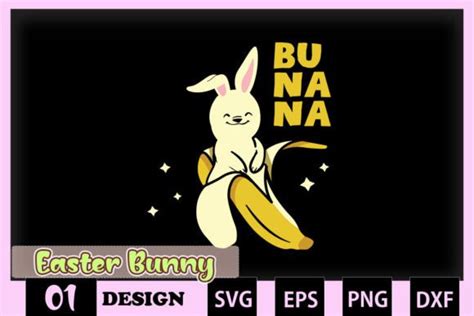 Bunana Funny Easter Bunny Banana Graphic By Skinite · Creative Fabrica