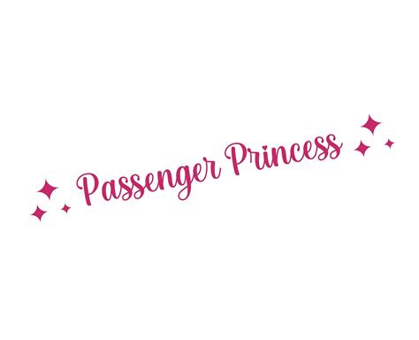 Nálepka Passenger Princess Na Zrcátko Cs0092 Za 51 Kč Z Śrem
