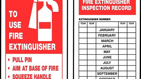 Monthly fire extinguisher inspection form. Fire Extinguisher Maintenance Checklist - Fire Choices