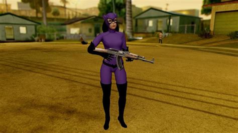 Gta San Andreas Batman Arkham Knight Catwoman 90s Dlc Mod