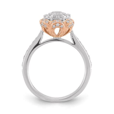 Diamond Deal Diamond Engagement Ring K White Rose Gold Cttw