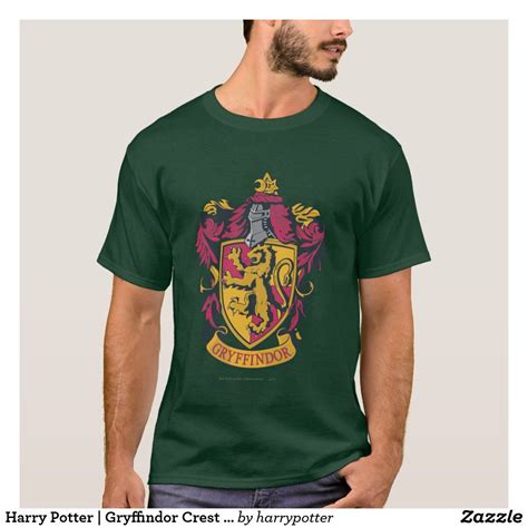 Harry Potter Gryffindor Crest Gold And Red T Shirt