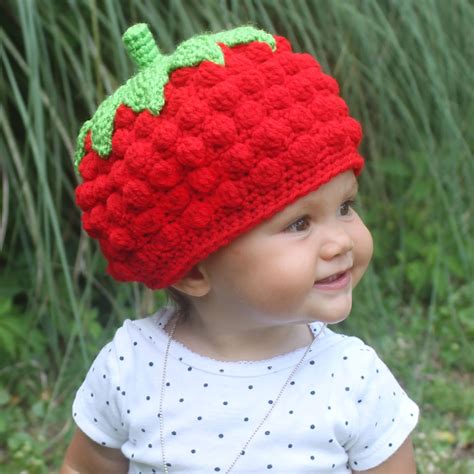 Crochet Strawberry Hat Pattern | Crochet strawberry, Crochet, Crochet