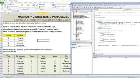 442 Ejemplo1 Estructura Select Case Curso De Macros Y Visual Basic