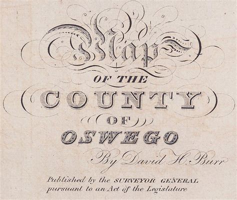 1829 Map Of Oswego County New York Etsy