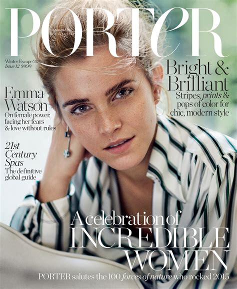 Emma Watson Covers Porters Winter Issue Daily Front Row