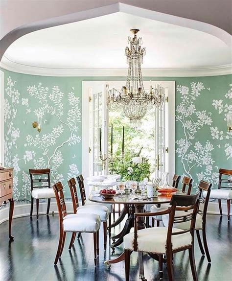 Pin By Courtney Bear Sistrunk On Dining Rooms Dining Room Wallpaper