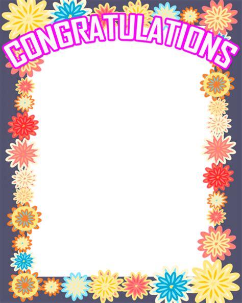 Congratulations Frame Png
