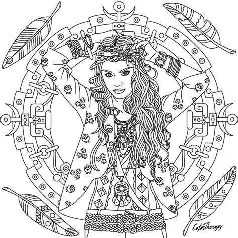 Boho Coloring Page Boho Coloring Pages Coloring Pages Pattern