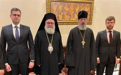 Patriarch Of Antioch John X Receives Representative Of Russian Orthodox