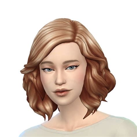 Deelitefulsimmer Kiara`s Medium Soft Wavy Hair Recolored Sims 4 Hairs