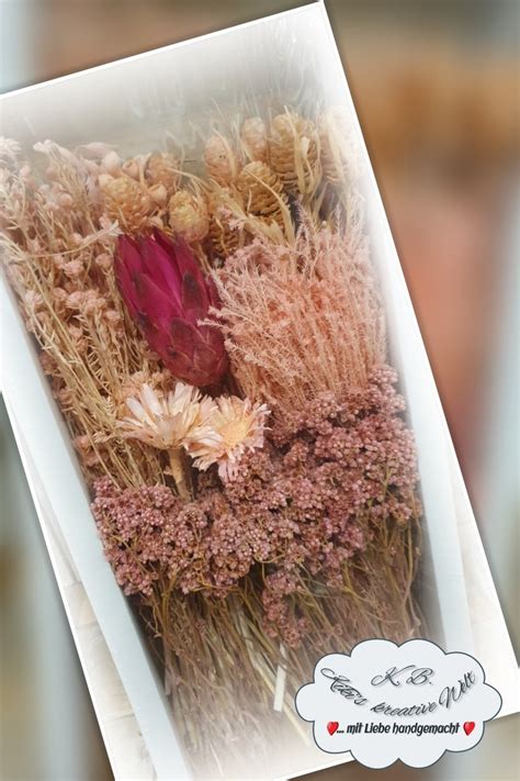 Gr BOX Mix Dried Flowers 250g Protea Box Pink Etsy