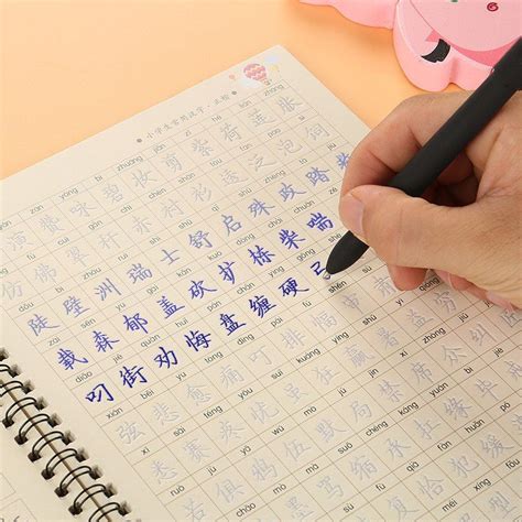 3d Reusable Groove Calligraphy Copybook Erasable Pen Learn Chinese