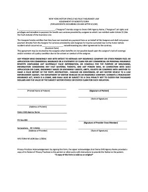 This form permanently transfers ownership of your fegli insurance to another individual, trustee, or corporation (however, premiums continue to be. Fillable insurance assignment of benefits form - Edit Online & Download Recommendation Letter ...