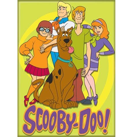 Scooby Doo Karaktär Team Lineup Magnet Fruugo Se