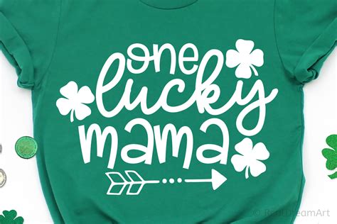 One Lucky Mama Svg Dxf Png Eps