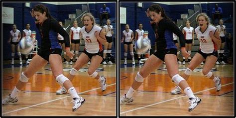Houston Baptist Volleyball Players Calling The Ball Out Volleyball