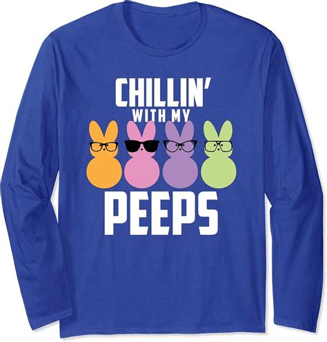 Chillin With My Peeps Funny Easter Shirt T Shirt Ls Shirt