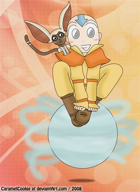 Avatar Aang And Momo By Caramelcookie On Deviantart