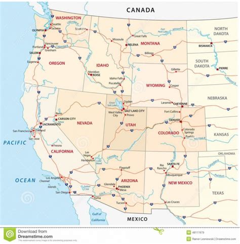 Map Of Western United States Blank Capitalsource Western United