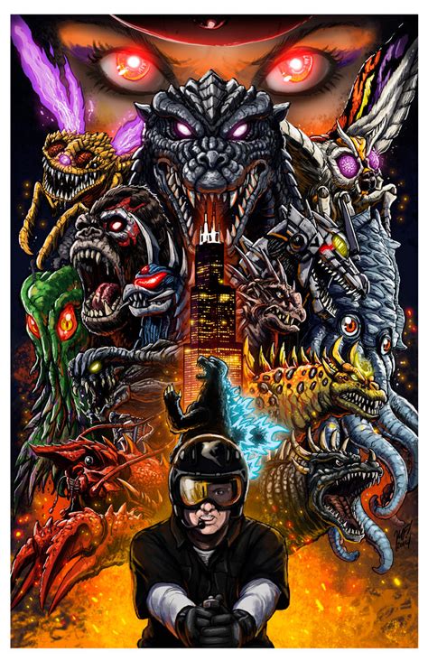 Godzilla Battle Royale Poster By Kaijusamurai On Deviantart
