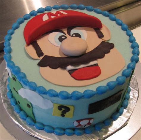 How to make a super mario birthday cake. Birthday and Party Cakes: Mario Birthday Cake 2010