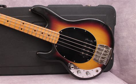 Music Man Stingray Left Hand 1980 Sunburst Bass For Sale Andy Baxter Bass And Guitars Ltd
