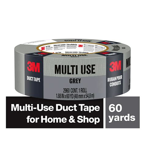 3m Multi Use Duct Tape 188 In X 60 Yd Gray 1 Rollpack Walmart