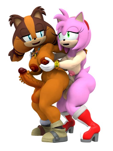 rule 34 2futas 3d amy rose anthro ass balls big penis bobsybubcat artist breast grab breasts