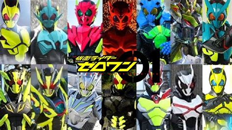 All Forms Kamen Rider Zero One All Henshin Youtube