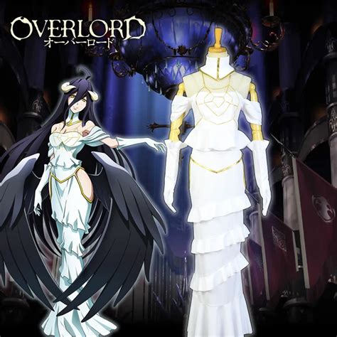 Japanese Anime Overlord 3 Albedo Dress Women Cosplay Costumes Sexy