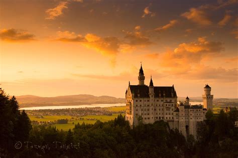 Neuschwanstein Castle Sunset Neuschwanstein Castle Castle Sunset