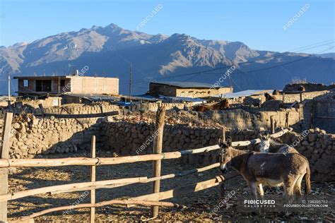 Perú Arequipa Cabanaconde Pueblo De Montaña Cabanaconde Mirador