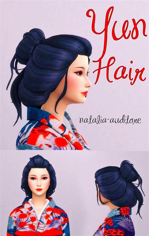 Yun Hair Natalia Auditore Sims Hair Sims 4 Sims 4 Mm
