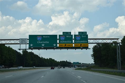 Interstate 85 North Spartanburg County Aaroads South Carolina
