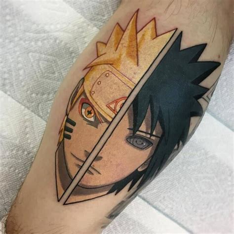 Naruto E Sasuke Tattoo Naruto Tattoo Anime Tattoos Cool Tattoos
