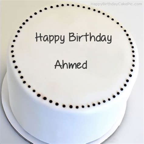 ️ Simple Round Cake For Ahmed