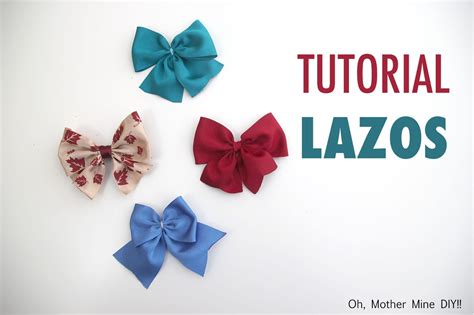 Con este tutorial aprenderas una forma muy sencilla de como hacer lazos de una forma my facil, ya que nos fabricaremos un soporte para que nos queden perfectos. DIY Como hacer lazos bonitos para niñas | | Oh, Mother ...